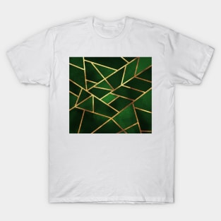 Green Gold Geometric T-Shirt